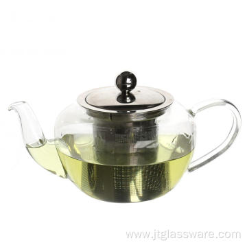 glass teapot with infuser for the glass stove